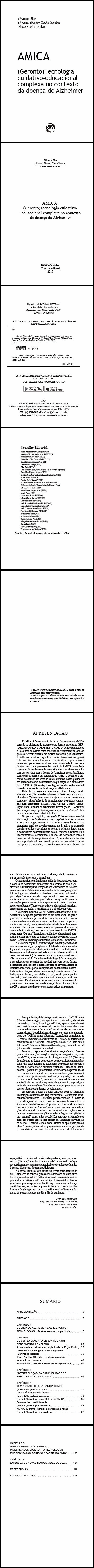 AMICA:<br>(geronto) tecnologia cuidativo-educacional complexa no contexto da doença de Alzheimer